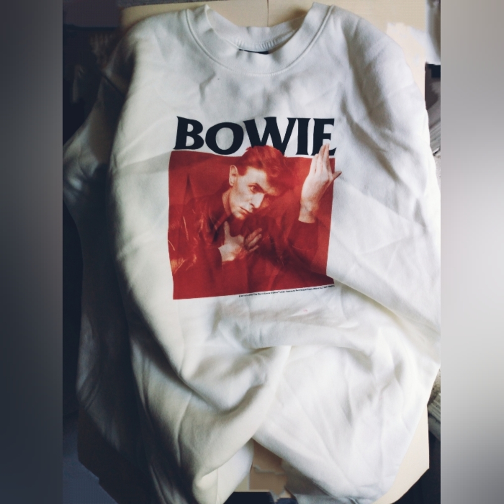 Women's vintage crew neck Bowie sweatshirt